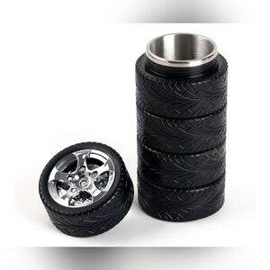 🩵💚Tire Coffee & Tea Mug Stainless Steel Interior Durable🩵💚